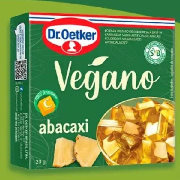 Imagem de Kit c/12 Gelatinas Vegano Abacaxi 20gr - Dr. Oetker