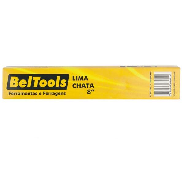 Imagem de Kit C/ 12 Lima Chata Murça 8 Pol Beltools