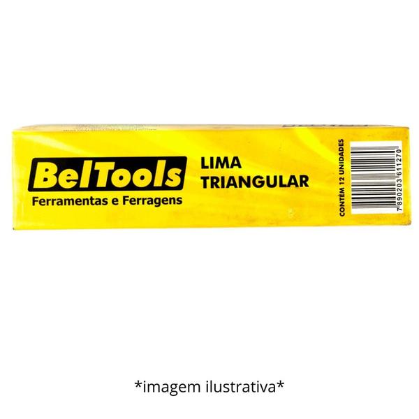 Imagem de Kit C/ 12 Lima Triangular Murça 8 Pol Beltools