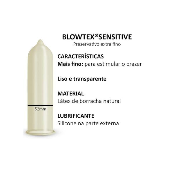 Imagem de Kit C/ 12 Pacts Preservativo Blowtex Sensitive c/ 3 Un cada