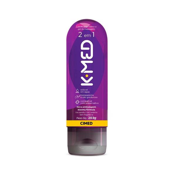 Imagem de Kit c/ 12 unidades - 6 unidades K-med 100g Gel Lubrificane Íntimo + 6 unidades K-med 2 em 1 Roxo 200ml