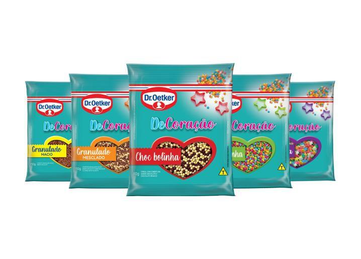 Kit c/ 12un Confeito Granulado Estrelinha 80g - Dr Oetker - Dr. Oetker Imagem de Kit c/ 12un Confeito Granulado Estrelinha 80g - Dr Oetker