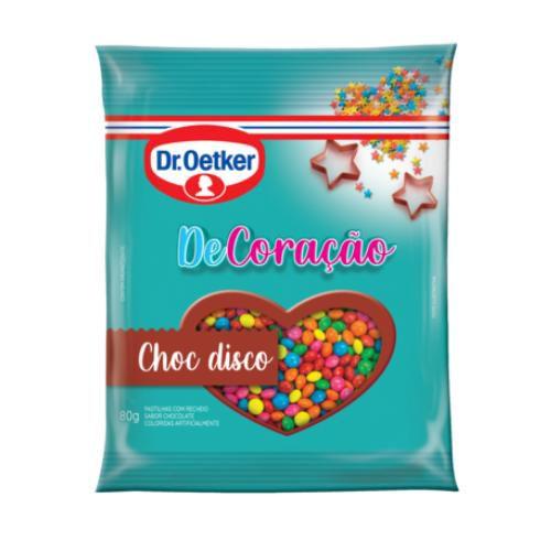 Kit c/ 12un Granulado Choc Disco de Chocolate 80g- Dr Oetker - Dr. Oetker Imagem de Kit c/ 12un Granulado Choc Disco de Chocolate 80g- Dr Oetker