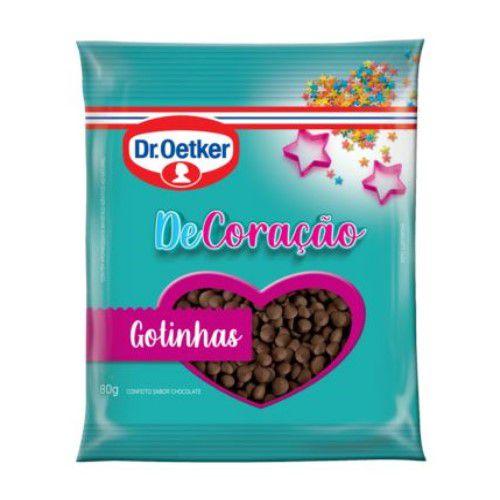 Kit c/ 12un Granulado Chocolate Gotinhas 80g - Dr Oetker - Dr. Oetker Imagem de Kit c/ 12un Granulado Chocolate Gotinhas 80g - Dr Oetker