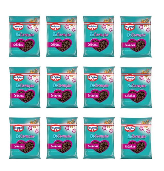 Kit c/ 12un Granulado Chocolate Gotinhas 80g - Dr Oetker - Dr. Oetker Imagem de Kit c/ 12un Granulado Chocolate Gotinhas 80g - Dr Oetker