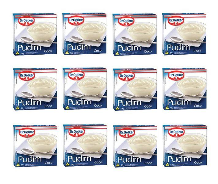 kit c/ 12un Pudim Coco 50g - Dr. Oetker Imagem de kit c/ 12un Pudim Coco 50g - Dr. Oetker