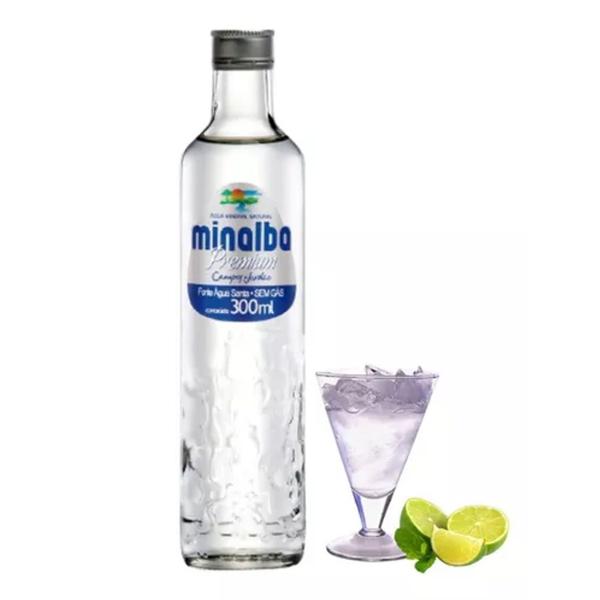 Kit c/ 12und Água Mineral S/ Gás PREMIUM MINALBA Vidro 300ml Imagem de Kit c/ 12und Água Mineral S/ Gás PREMIUM MINALBA Vidro 300ml