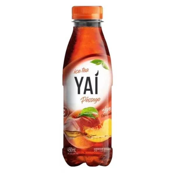 Imagem de Kit c/ 12und Chá Pronto YAI Ice Tea Pêssego 450ml