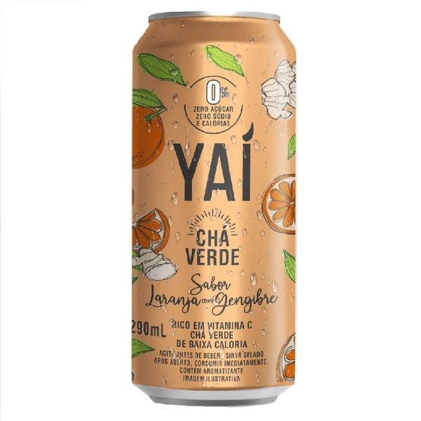 Imagem de Kit c/ 12und Chá Verde YAI Laranja com Gengibre Lata 290ml