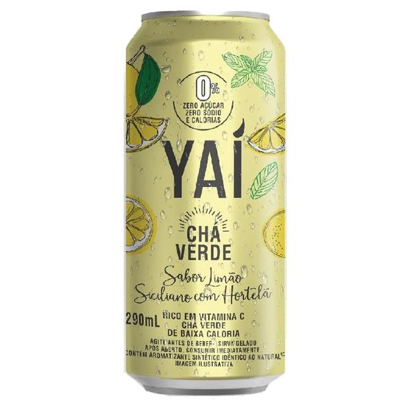 Imagem de Kit c/ 12und Chá Verde YAI Sabor Limão Siciliano Lata 290ml