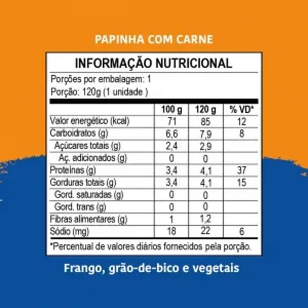 Imagem de Kit c/ 12und Papinha de Carne e Frango PAPAPÁ 120g