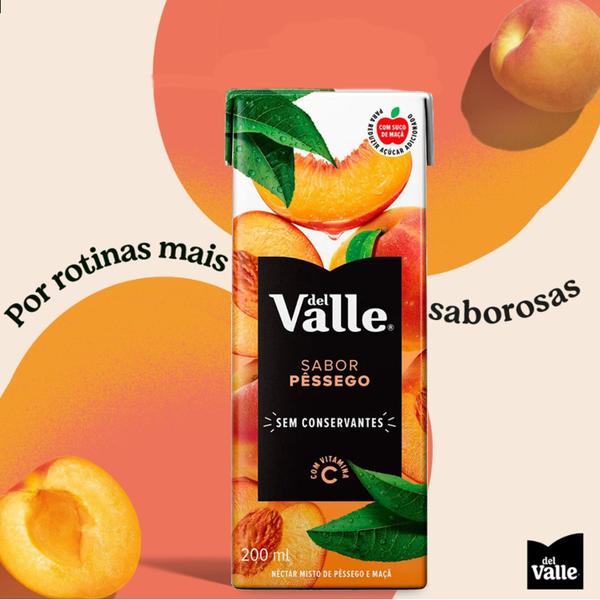 Imagem de Kit c/ 18und Nectar de Pessego DEL VALLE Tetra Pak 200ml