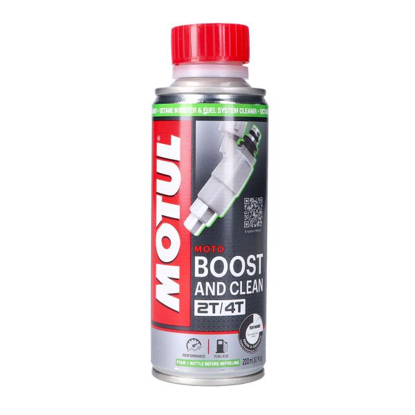 Imagem de Kit c/ 2 Aditivos de Limpeza e Melhoria p/ Combustível Gasolina Motul Boost And Clean Moto