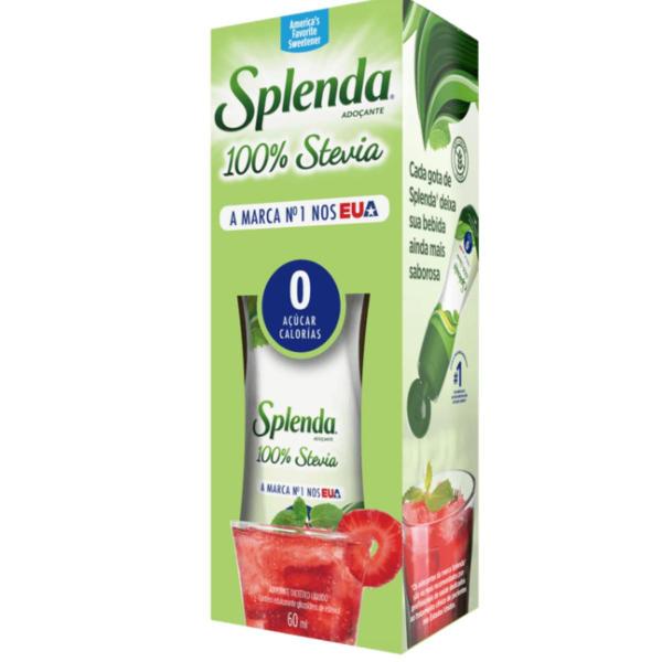 Kit c/ 2 Adoçantes Mexicano Splenda Stevia Liquido 60ml Importado Premium Mais vendido nos Estados Unidos Imagem de Kit c/ 2 Adoçantes Mexicano Splenda Stevia Liquido 60ml Importado Premium Mais vendido nos Estados Unidos