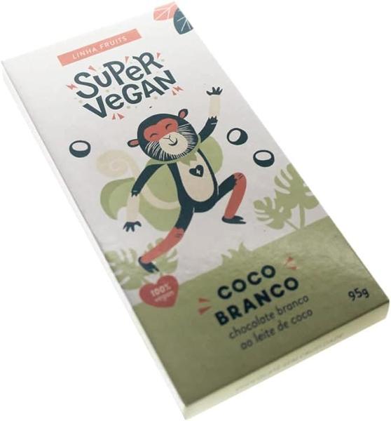 Imagem de Kit c/ 2 Barra de Chocolate Branco Vegano ao Leite de Coco Super Vegan 95g