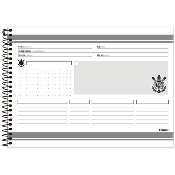 Imagem de Kit C/ 2 Caderno De Desenho Corinthians Capa Dura 80 Fls