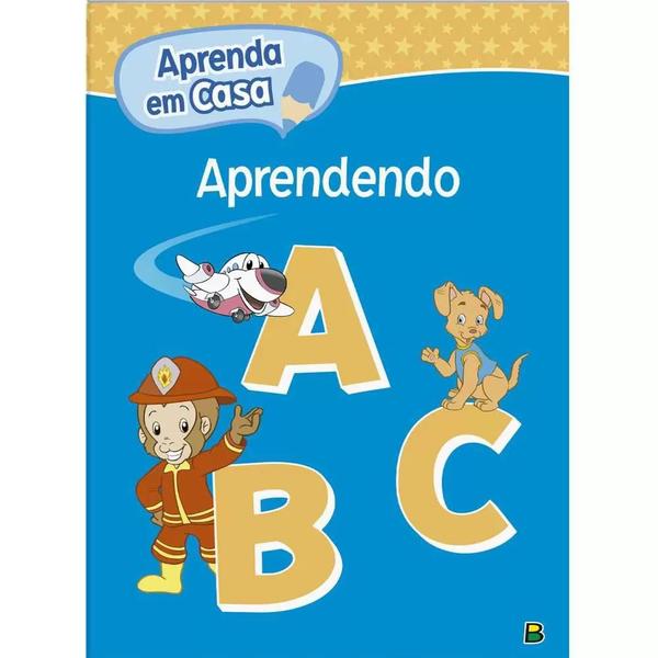 Imagem de Kit c/2 cartilhas - aprendendo o abc e 123 - ricamente ilustrado - brasileitura