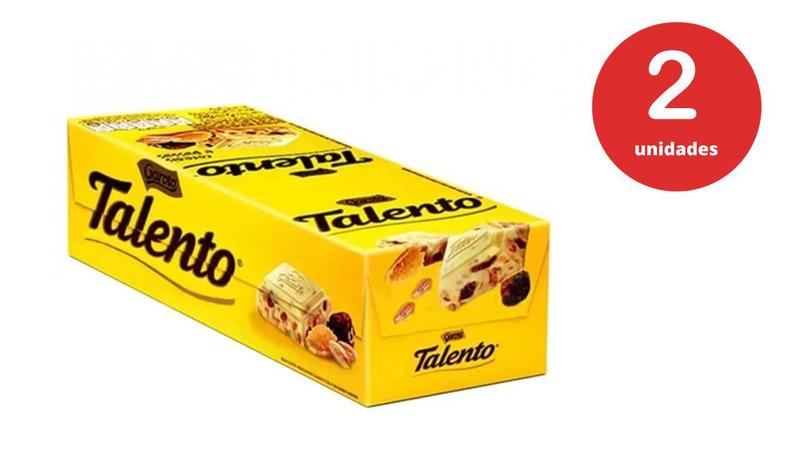Kit c/2 Chocolate Mini Talento 15x25g - Cereais E Passas - Garoto Imagem de Kit c/2 Chocolate Mini Talento 15x25g - Cereais E Passas