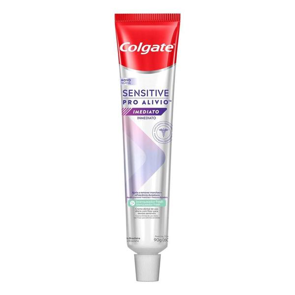 Imagem de Kit C/ 2 Cremes Dentais Colgate Sensitive Pro-Alívio Imediato Branqueador 90g