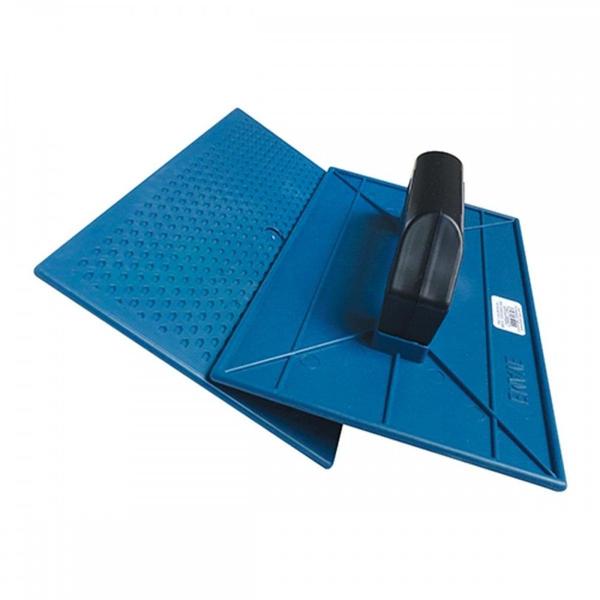 Imagem de Kit C/2 - Desempenadeira Pvc Emave Azul Corrugada 18X30