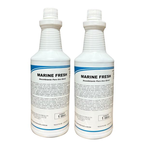 Kit C/2 Desinfetante E Limpador De Uso Geral Marine Fresh 1l Spartan Imagem de Kit C/2 Desinfetante E Limpador De Uso Geral Marine Fresh 1l Spartan