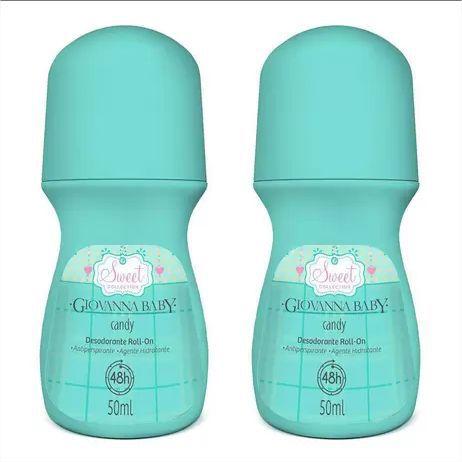 Imagem de Kit c/2 desodorante roll on giovanna baby candy 50ml