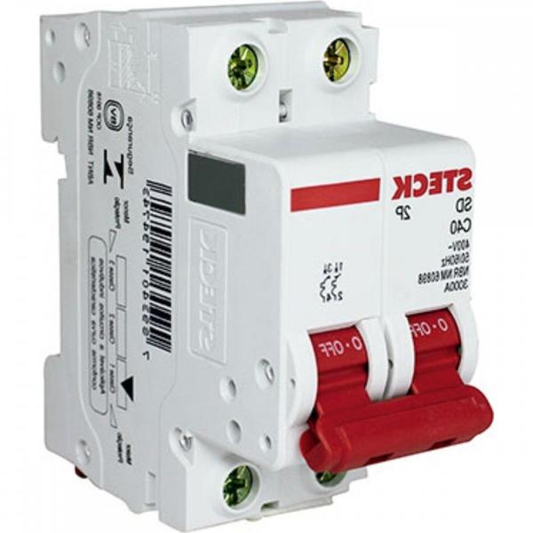 Imagem de Kit C/2 - Disjuntor Steck Din Bipolar 40A Sd62 3Ka