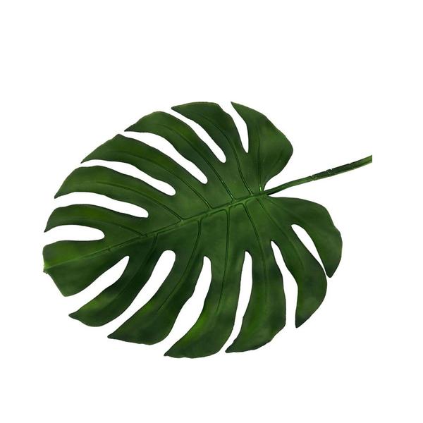 Kit c/ 2 Folhas Artificial Costela de Adão Real Toque Verde 65cm Florarte - Flor Arte Imagem de Kit c/ 2 Folhas Artificial Costela de Adão Real Toque Verde 65cm Florarte