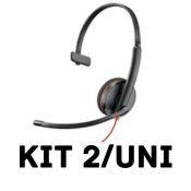 Imagem de KIT C/2 Headset Plantronics C3210 Blackwire Usb- 209744-101