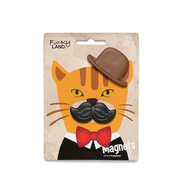 Imagem de Kit C/ 2 Imã Gatinho De Bigode 2 Unidades