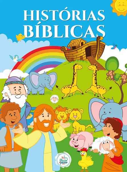 Imagem de Kit c/2 livros grandes colorir e histórias biblicas - 128 páginas