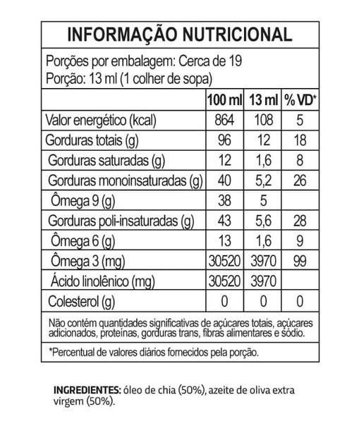 Imagem de Kit c/ 2 Olichia Azeite Premium Orgânico de Oliva e Chia Extra Virgem Aroma Natural Produza Foods 250ml