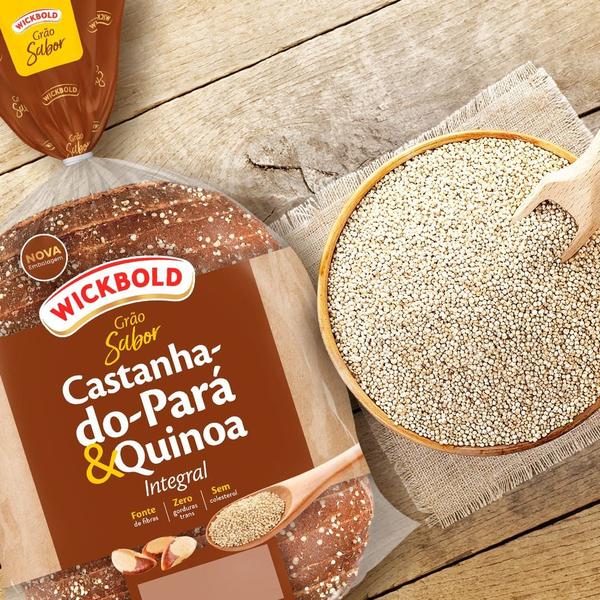 Kit c/ 2 Pão de Forma Castanha do Pará e Quinoa Grão Sabor Wickbold 450g Imagem de Kit c/ 2 Pão de Forma Castanha do Pará e Quinoa Grão Sabor Wickbold 450g