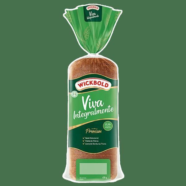 Kit c/ 2 Pão de Forma Vegano Integral Wickbold 450g/unid Imagem de Kit c/ 2 Pão de Forma Vegano Integral Wickbold 450g/unid