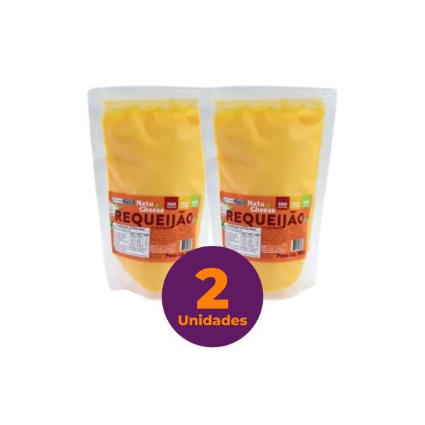 Kit c/ 2 Queijo Vegetal Tipo Requeijão Cheddar NatuCheese 180g Imagem de Kit c/ 2 Queijo Vegetal Tipo Requeijão Cheddar NatuCheese 180g