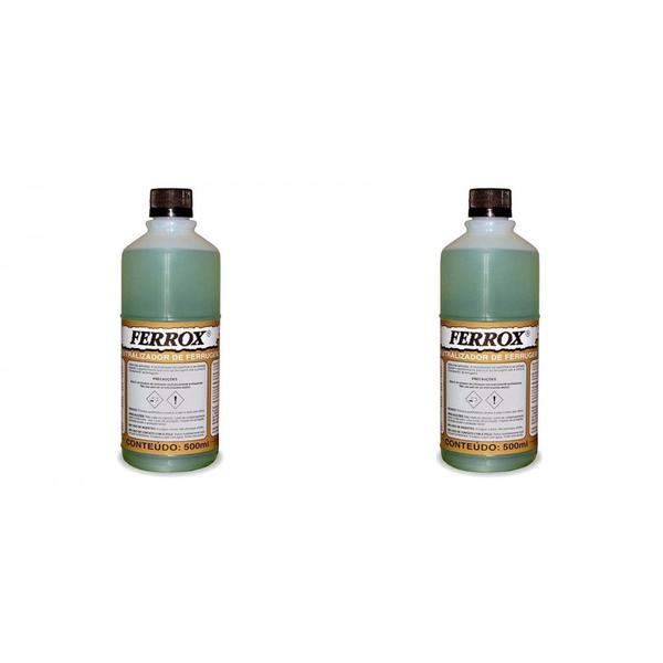 Imagem de Kit C/2 - Removedor De Ferrugem Ferrox Anticorrosivo 500Ml