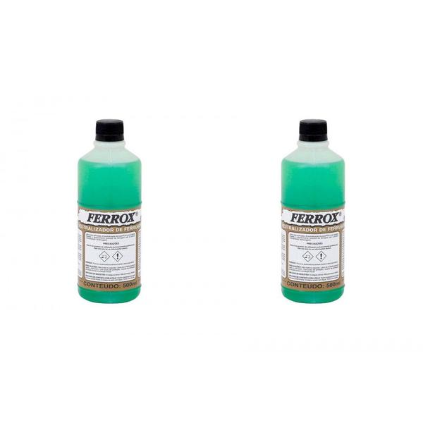 Kit C/2 - Removedor Ferrugem Ferrox 500 Ml Imagem de Kit C/2 - Removedor Ferrugem Ferrox 500 Ml