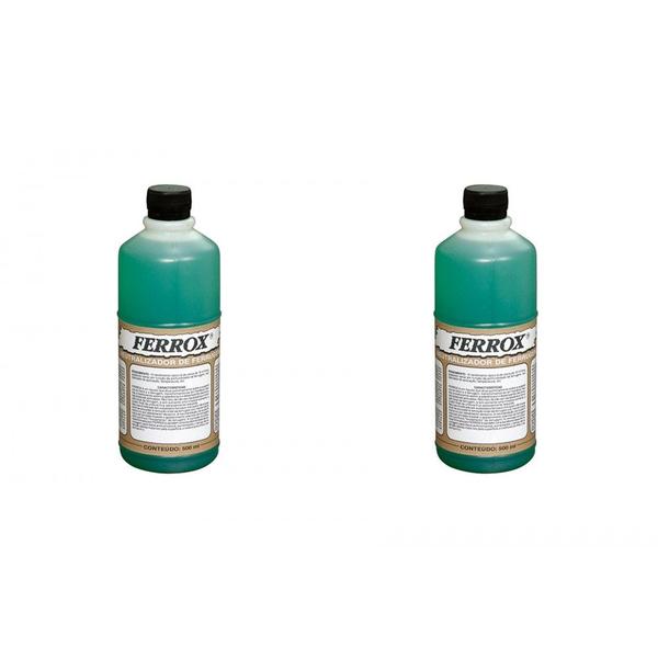 Kit C/2 - Removedor Neutralizador Convertedor. Ferrugem F... - FERROX Imagem de Kit C/2 - Removedor Neutralizador Convertedor. Ferrugem F...