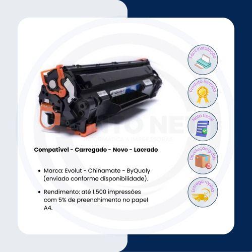 Imagem de Kit C/ 2 Toner Compatível Cf283a Cf283 283 83a M125a M127