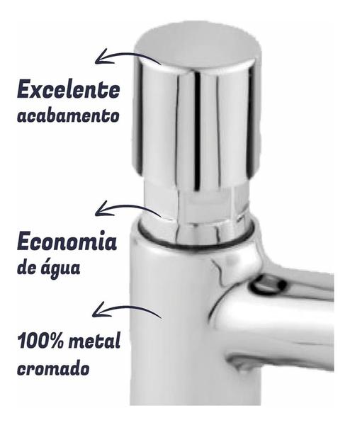 Imagem de Kit C/2 Torneira Para Banheiro Automática Lavatório Mesa Lux