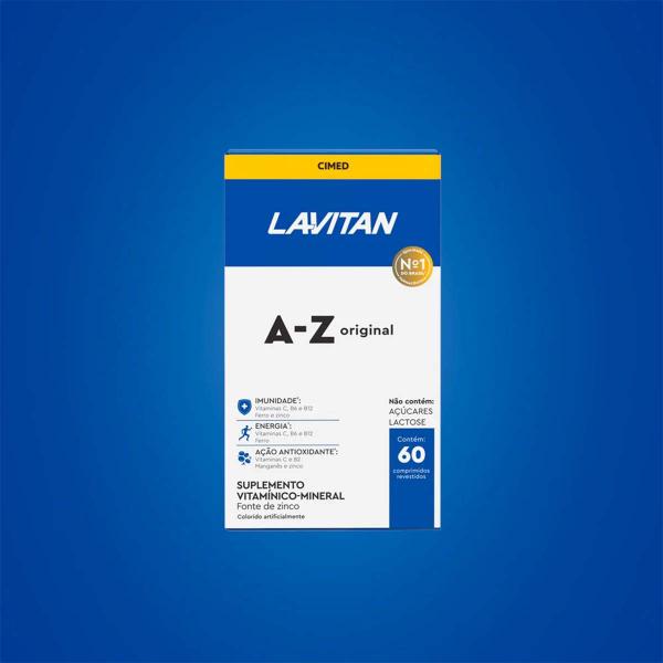 Imagem de Kit c/2 und Lavitan A-Z Suplemento Original 60 Cpr