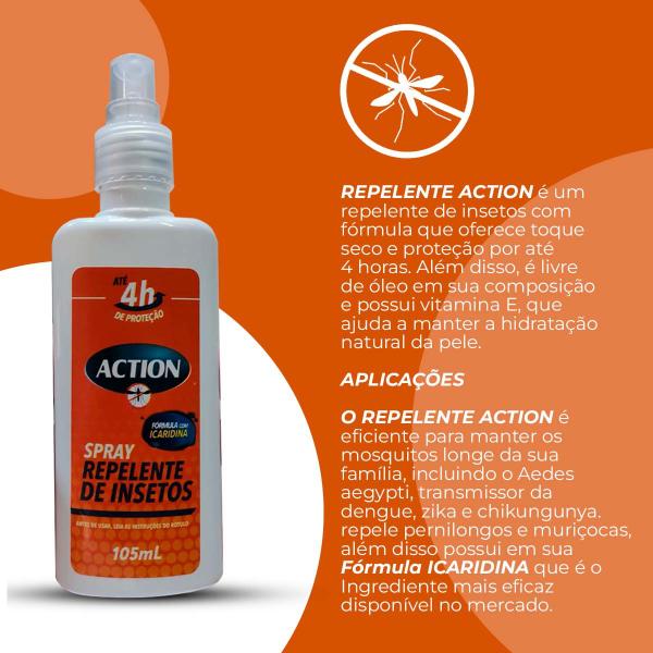 Imagem de Kit c/ 2 unidades - Repelente Icaridina Action 105ml