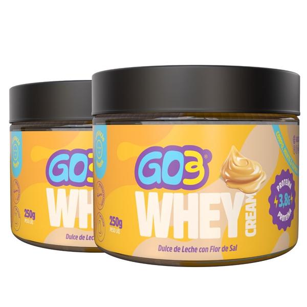 Imagem de KIT C/2 Whey Cream Go3 Doce De Leite 250g Pré/Pós Treino !