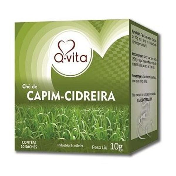 Imagem de Kit c/ 20 cxs Chá Capim-Cidreira Q-Vita 10g (10 Sachês)