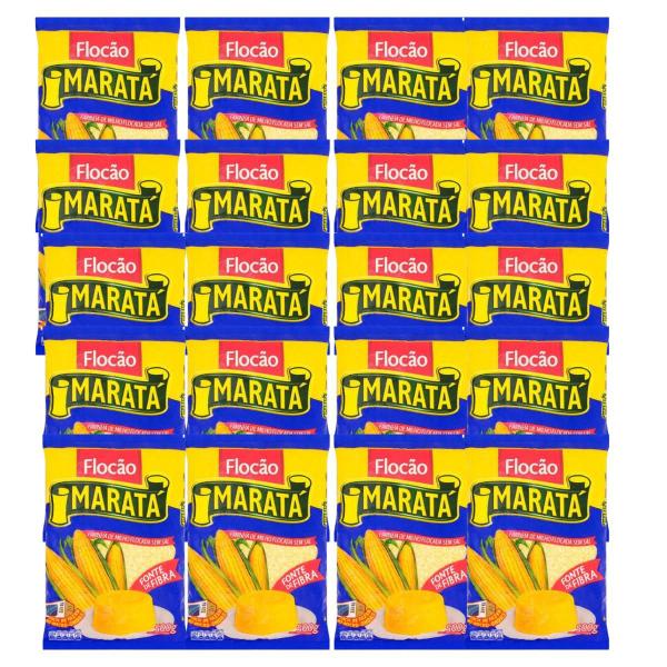 Kit C/ 20 Un. Farinha De Milho Flocão Maratá 500g Imagem de Kit C/ 20 Un. Farinha De Milho Flocão Maratá 500g