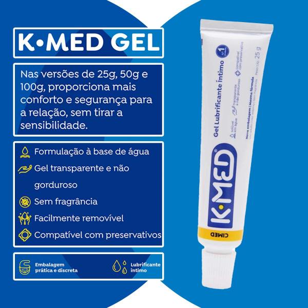 Imagem de Kit c/ 24 unidades - 12 unidades K-med 100g Gel Lubrificane Íntimo + 12 unidades K-med 2 em 1 Roxo 200ml