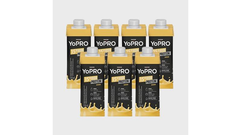 Imagem de Kit C/ 24 Unidades Yopro Danone Banana 15g Proteina