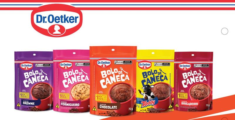 Kit c/ 24un Bolo de Caneca de Toddy 67g - Dr. Oetker - Dr Oetker Imagem de Kit c/ 24un Bolo de Caneca de Toddy 67g - Dr. Oetker
