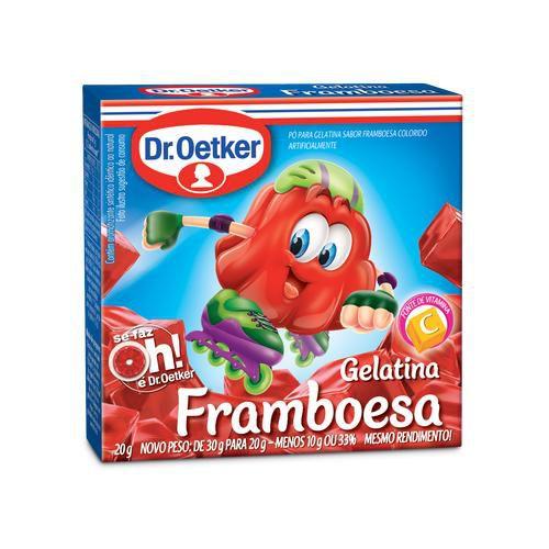 Imagem de Kit c/ 24un Gelatina Framboesa 20g - Dr. Oetker