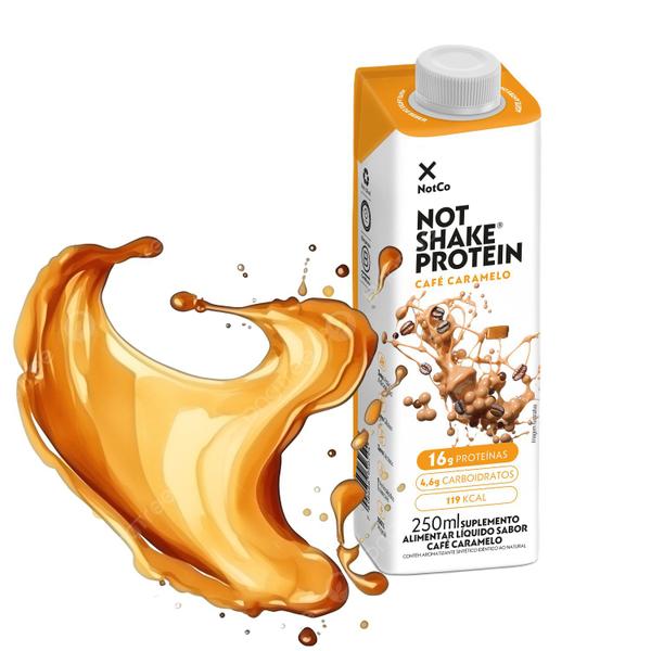 Imagem de Kit c/ 24und NOT SHAKE Protein Café Caramelo 250ml